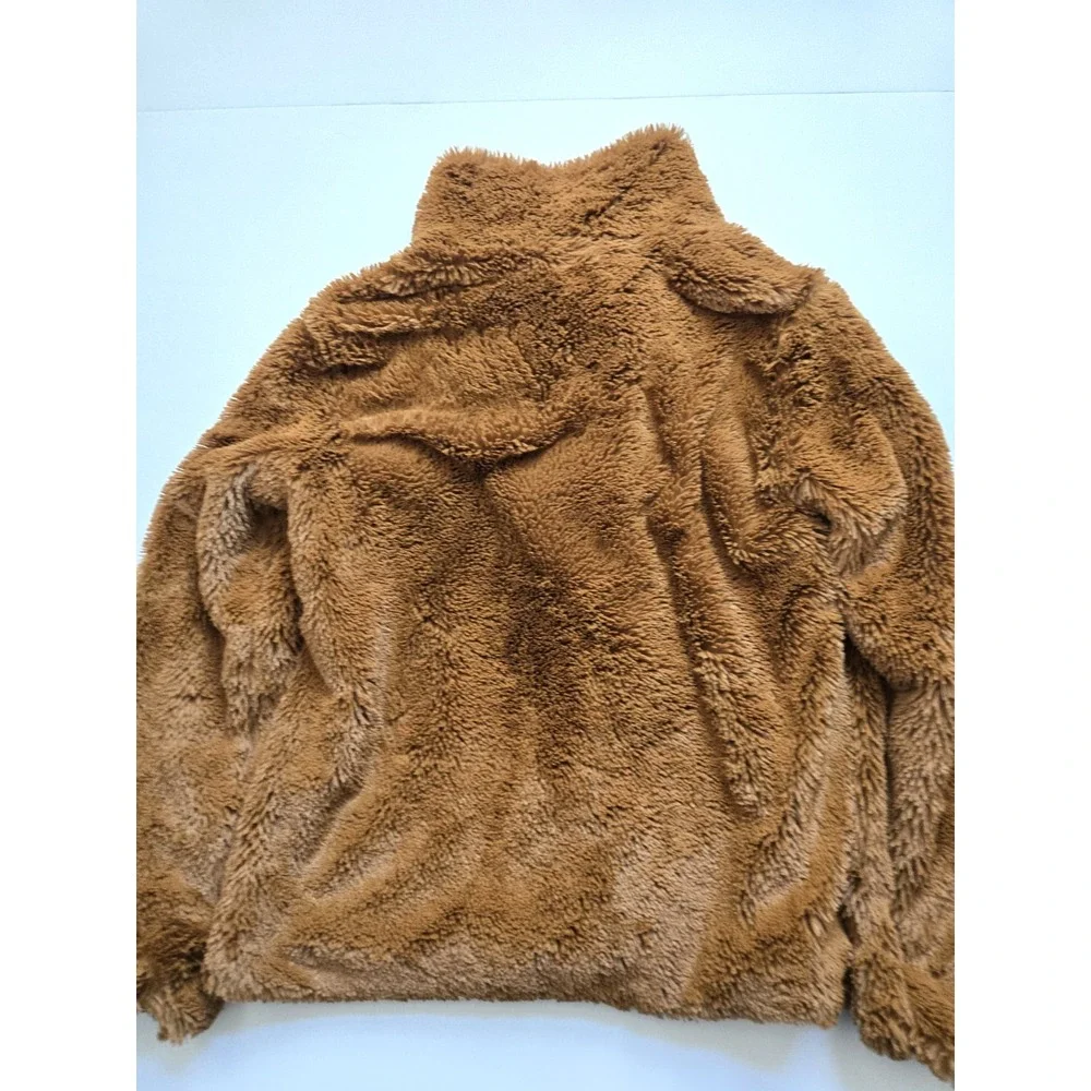 Patagonia Pelage Ladies‎ Jacket Bear Brown XS Pockets Zipper Snap Button Collar - Picture 3 of 15